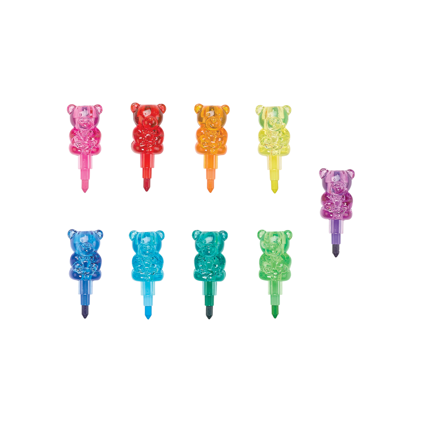 Bunch O' Bears: Gummy Bear Stacking Crayons (Tub of 24 Sticks)
