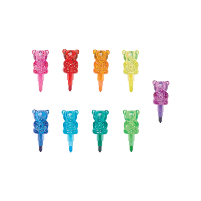 Bunch O' Bears: Gummy Bear Stacking Crayons (Tub of 24 Sticks)