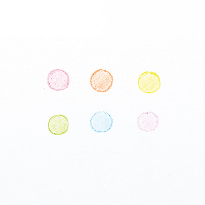 Rainbow Scoops: Stacking Erasable Crayons + Scented Eraser (Tub of 36 Sticks)