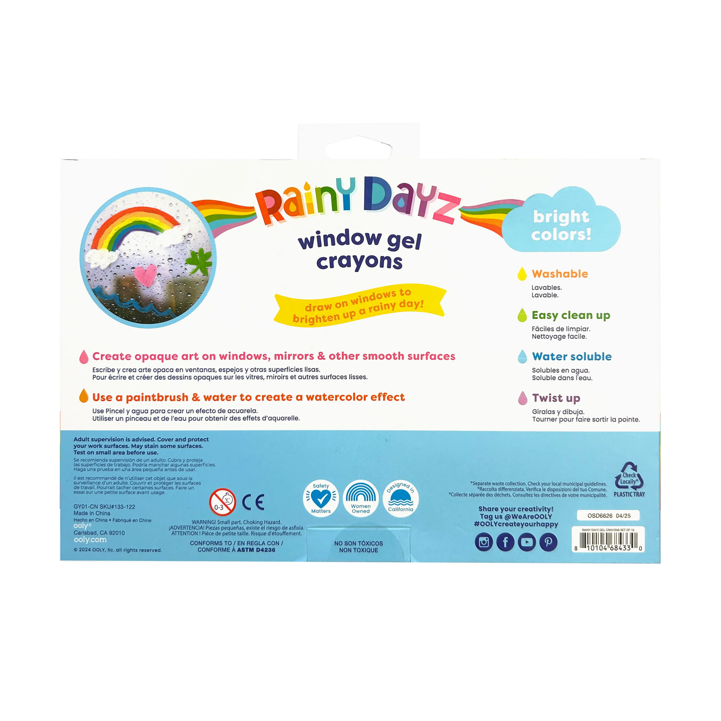 Rainy Dayz: Gel Crayons (Set of 10)