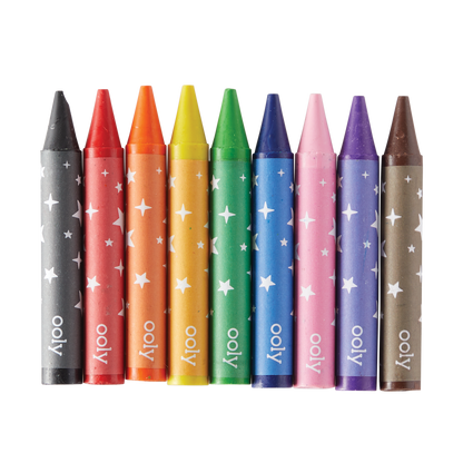 OOLY view of Carry Along Coloring Book Set - Dinoland crayons