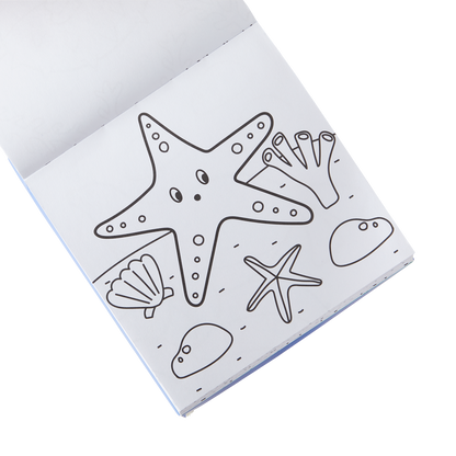OOLY inside view of Carry Along Coloring Book Set - Sea Life