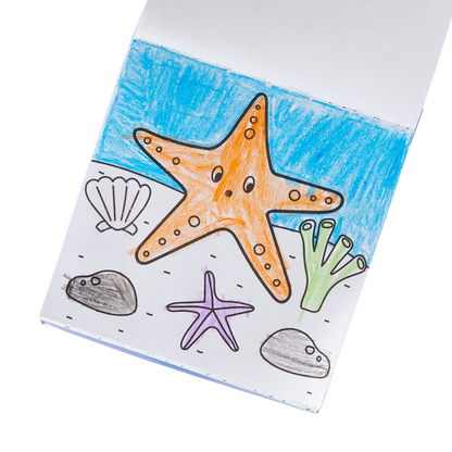 OOLY inside view of Carry Along Coloring Book Set - Sea Life