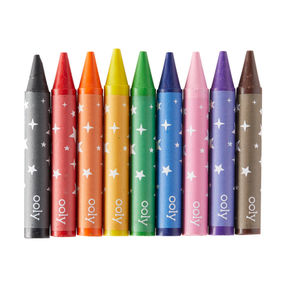 OOLY view of Carry Along Coloring Book Set - Sea Life crayons