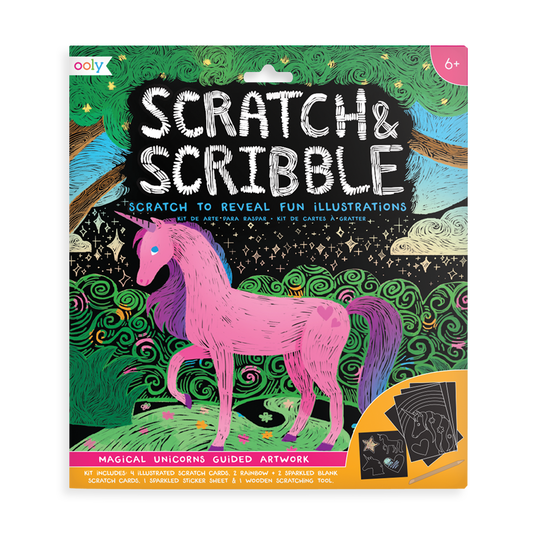 Magical Unicorn Scratch and Scribble scratch art kit