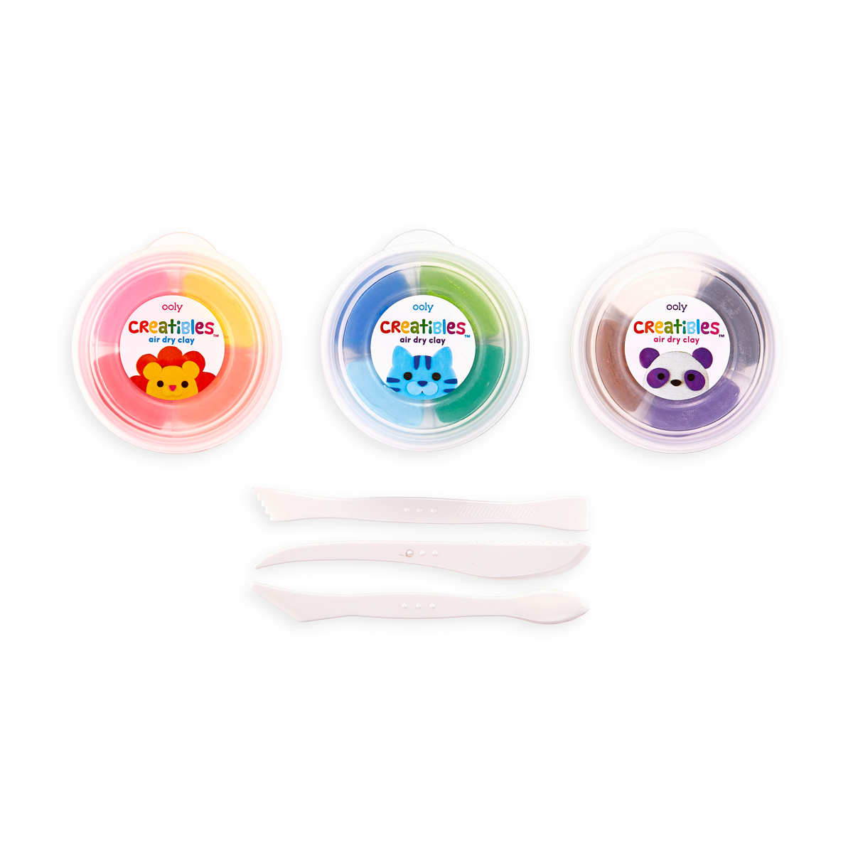 OOLY Air Clay Kit -includes 12 colors & 3 sculpting tools
