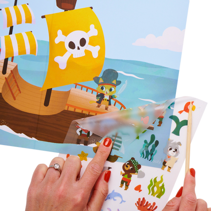 OOLY Set The Scene Transfer Stickers Magic - Ocean Adventure in use
