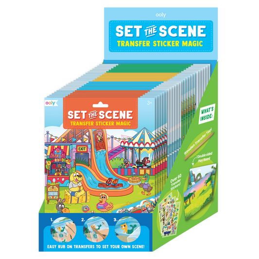 Set The Scene Transfer Stickers Magic - Preloaded Display (24 Sets Included)