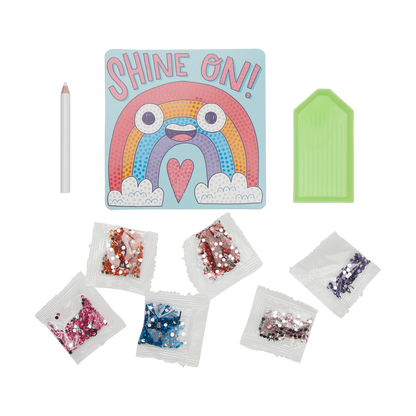 OOLY view of Razzle Dazzle DIY Gem Art Kit - Rad Rainbow contents