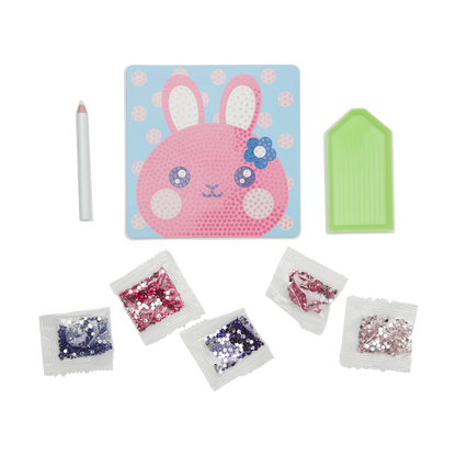 OOLY view of Razzle Dazzle DIY Gem Art Kit - Bouncy Bunny contents