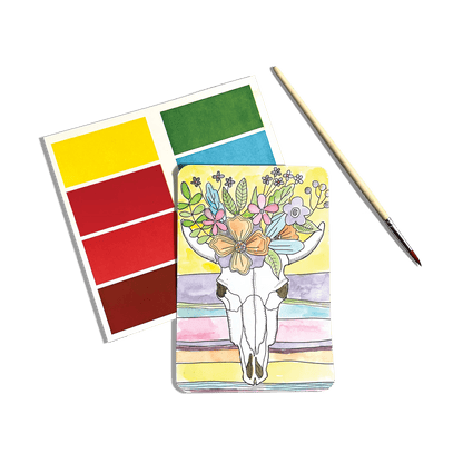 Painted Desert Getaway Scenic Hues DIY watercolor art kit card
