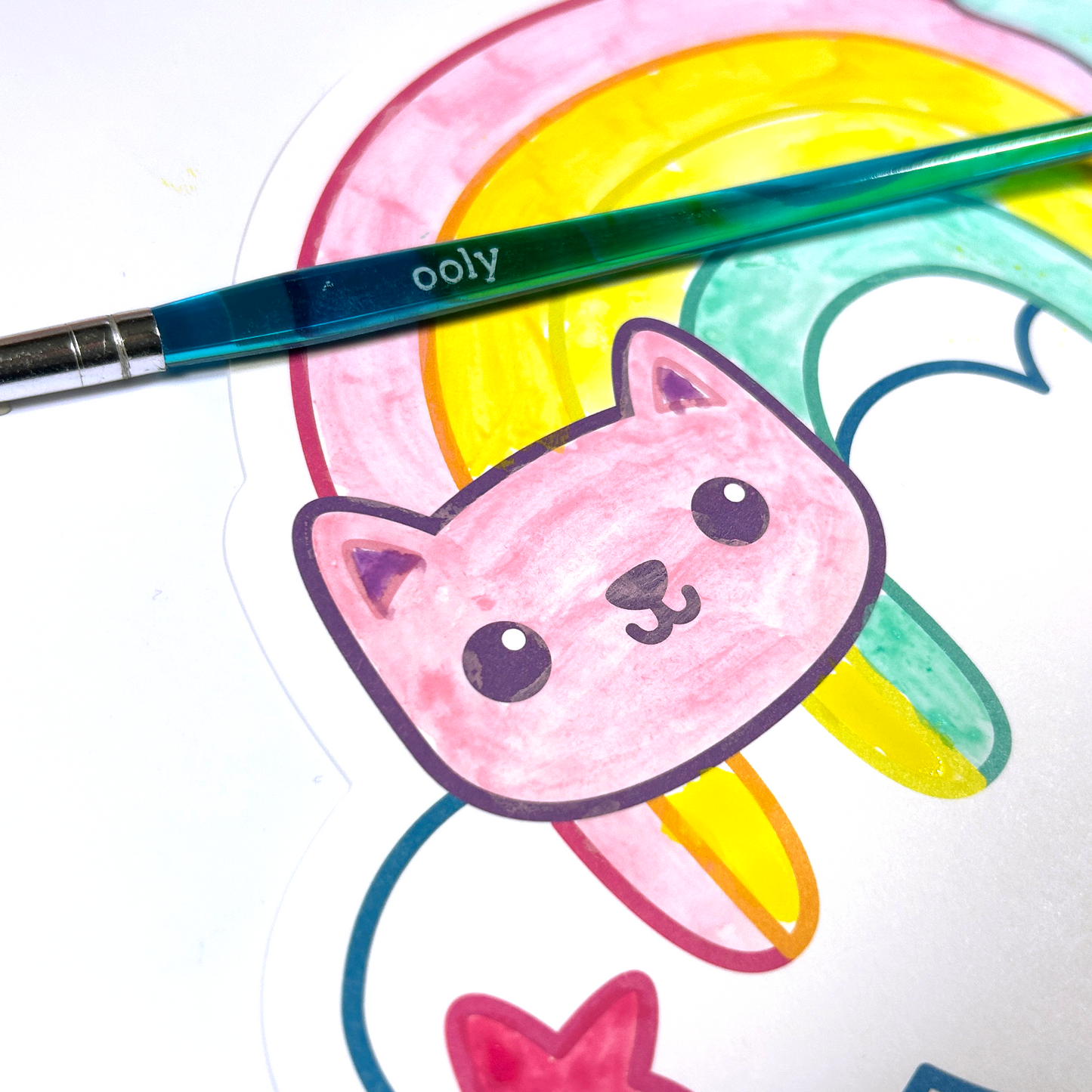 Playful Painters: Easy Watercolor Painting Kit - Rainbow Cuties (25 PC Set)