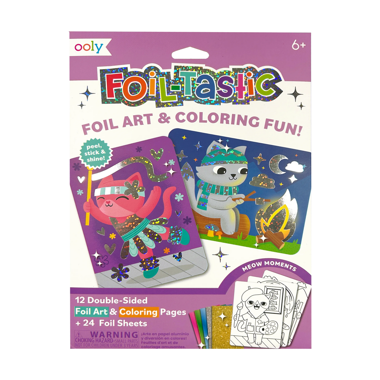 Foil-tastic: Foil Art & Coloring Fun - Meow Moments (36 PC Set)