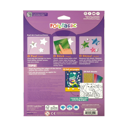 Foil-tastic: Foil Art & Coloring Fun - Meow Moments (36 PC Set)