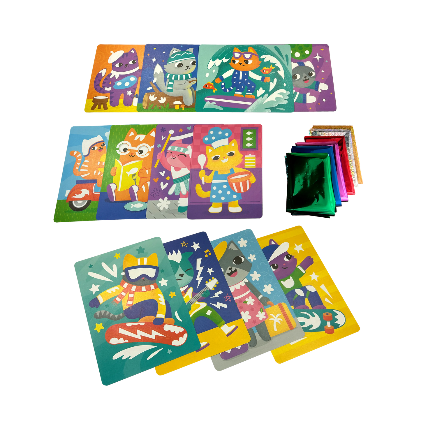 Foil-tastic: Foil Art & Coloring Fun - Meow Moments (36 PC Set)