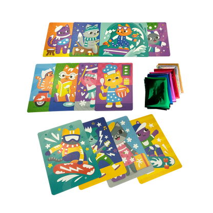 Foil-tastic: Foil Art & Coloring Fun - Meow Moments (36 PC Set)