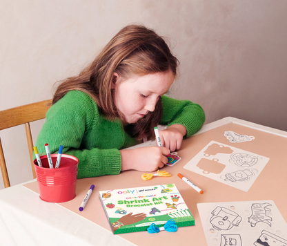 OOLY x Girl Scouts: Do-It-Yourself Shrink Art Bracelet Kit (30 PC Set)