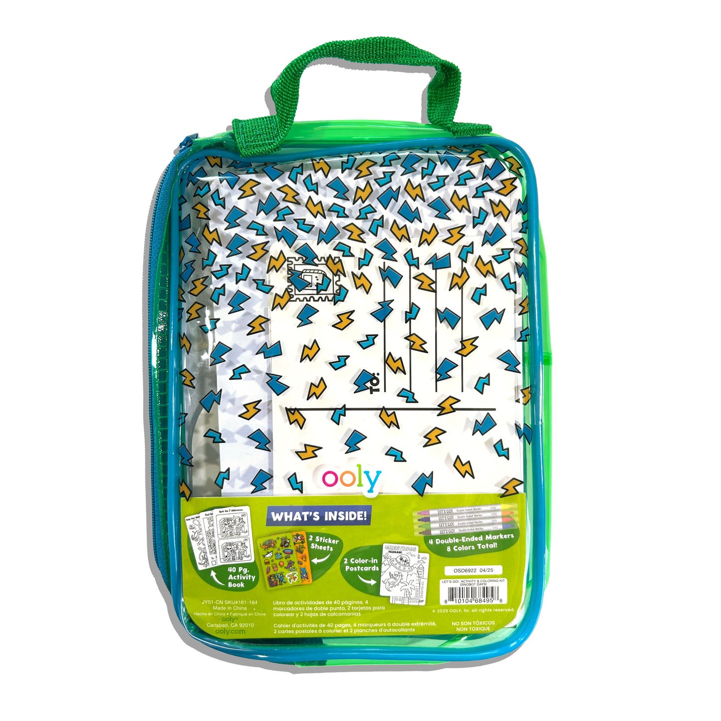 Let's Go!: Activity & Coloring Kit - Robo Dinos