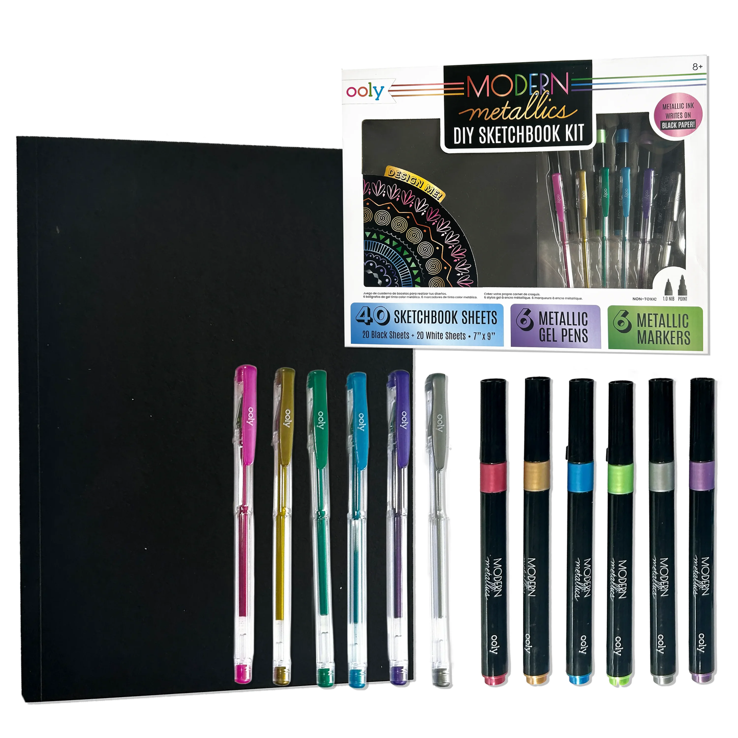Modern Metallics: D.I.Y. Sketchbook Kit (13 PC Set)