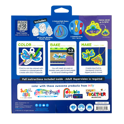 Shrink-Its!: D.I.Y. Shrink Art Kit - Glow Buddies (28 PC Set)