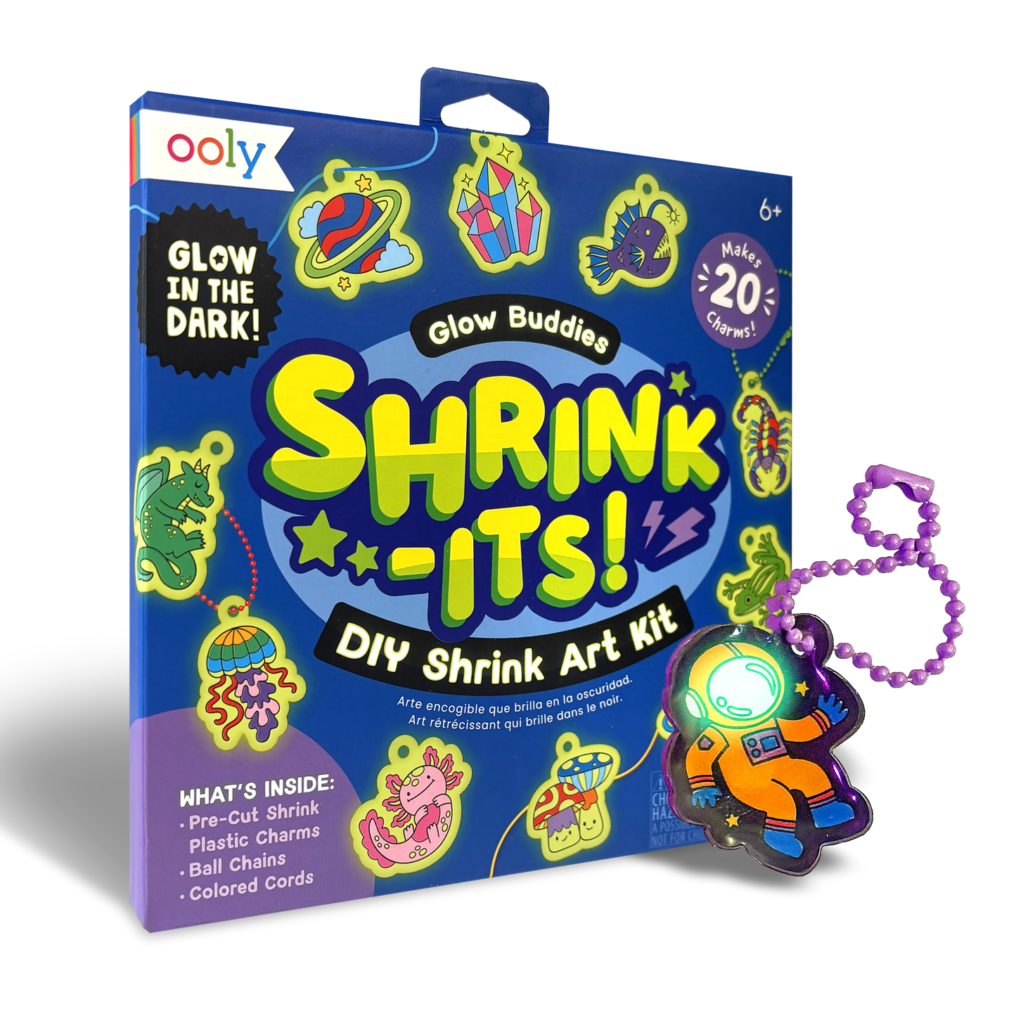 Shrink-Its!: D.I.Y. Shrink Art Kit - Glow Buddies (28 PC Set)
