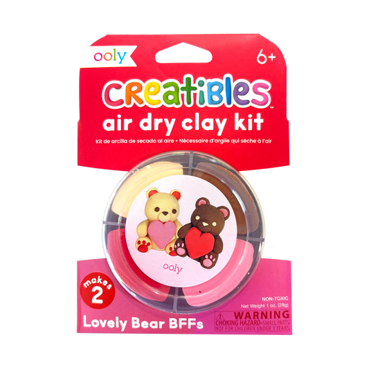 Creatibles: Air Dry Clay BFFs Kit - Lovely Bears (Set of 4 Colors)