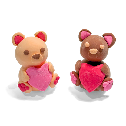 Creatibles: Air Dry Clay BFFs Kit - Lovely Bears (Set of 4 Colors)