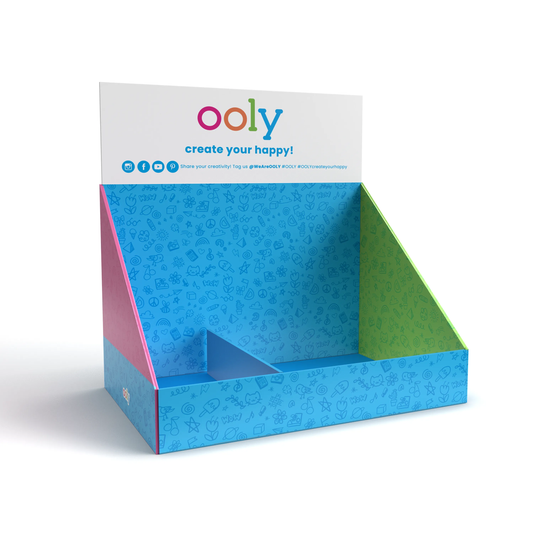 OOLY Corrugate Counter Display w/ Divider (Generic)