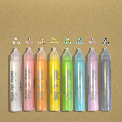Dot-A-Lot: Dimensional Craft Paint - Pearlescent (Set of 8)