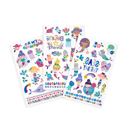 Mermaid Magic temporary tattoos