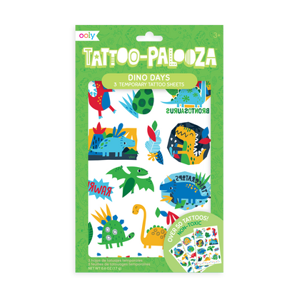 Tattoo-Palooza Temporary Tattoos - Funtastic Friends in product packaging