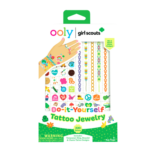 OOLY x Girl Scouts: Do-It-Yourself Tattoo Jewelry (3 Sheet Set)