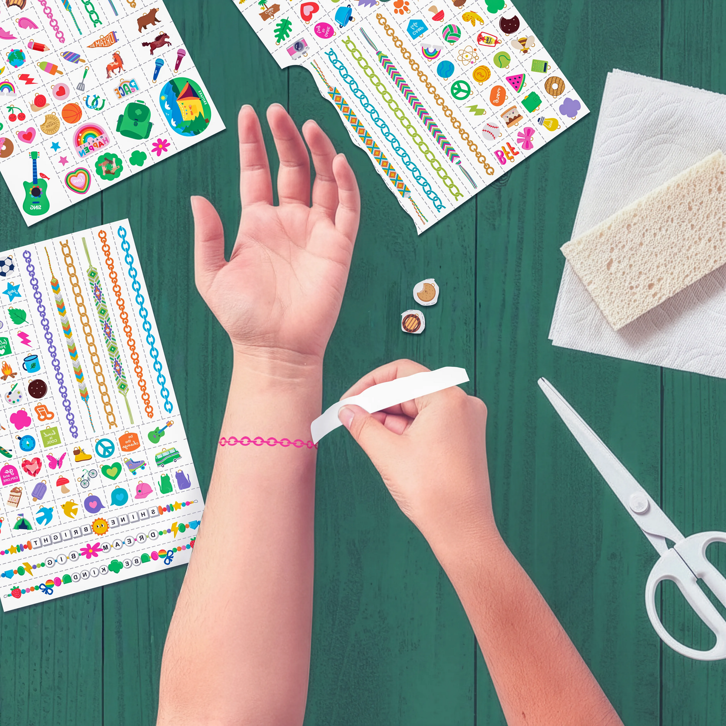 OOLY x Girl Scouts: Do-It-Yourself Tattoo Jewelry (3 Sheet Set)