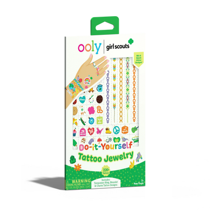 OOLY x Girl Scouts: Do-It-Yourself Tattoo Jewelry (3 Sheet Set)
