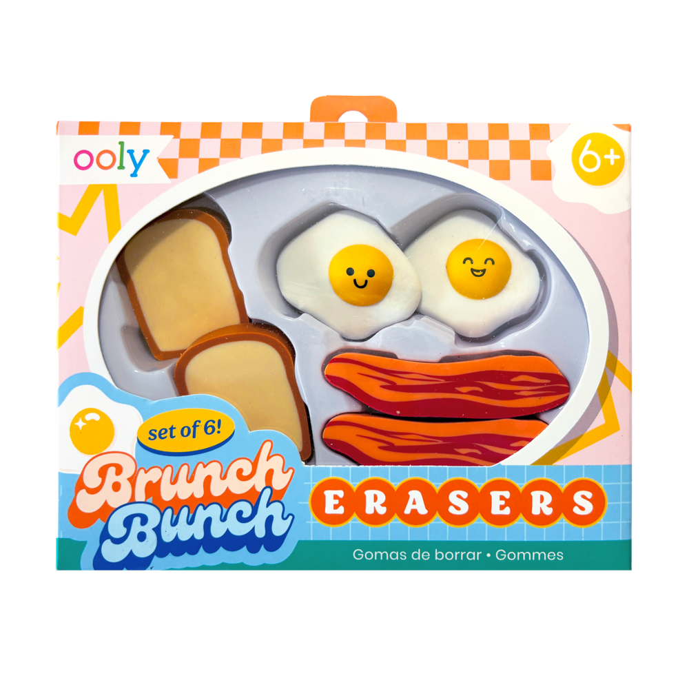 Brunch Bunch Erasers (Set of 6)
