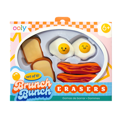 Brunch Bunch Erasers (Set of 6)