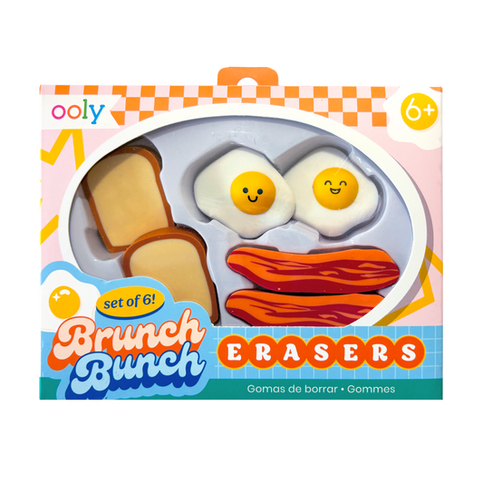 Brunch Bunch Erasers (Set of 6)