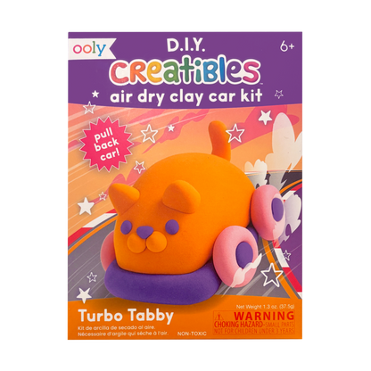 Creatibles: Air Dry Clay Car Kit - Turbo Tabby (Set of 5 Colors)