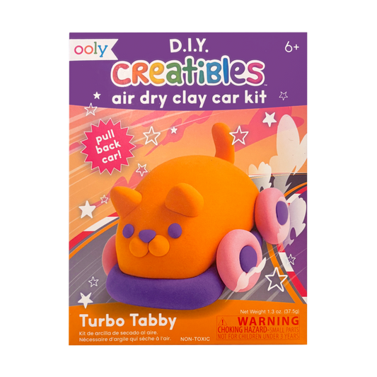 Creatibles: Air Dry Clay Car Kit - Turbo Tabby (Set of 5 Colors)
