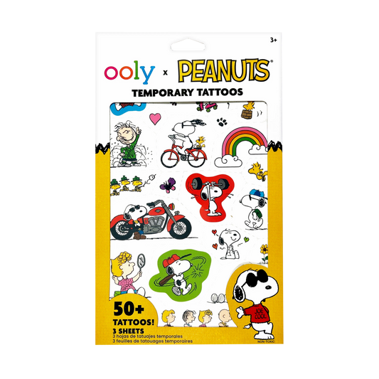 OOLY x Peanuts: Temporary Tattoos (3 Sheets)