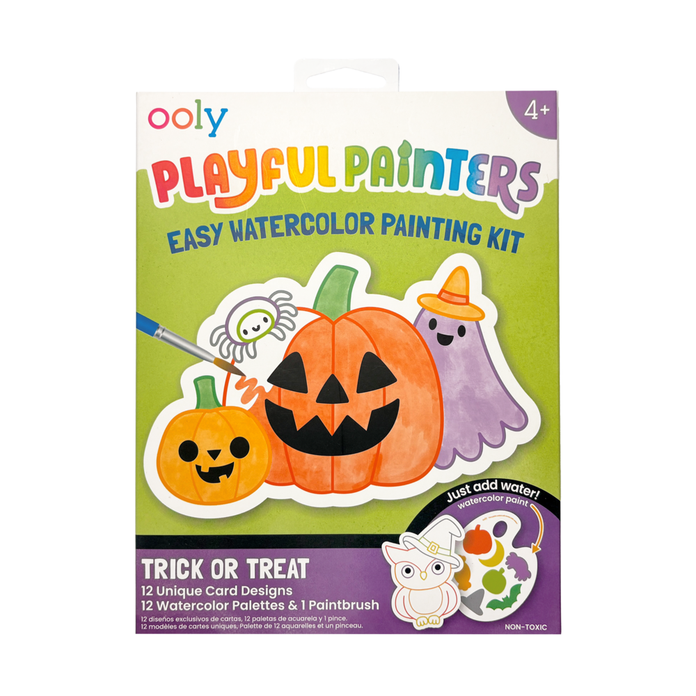 Playful Painters: Easy Watercolor Painting Kit - Trick or Treat