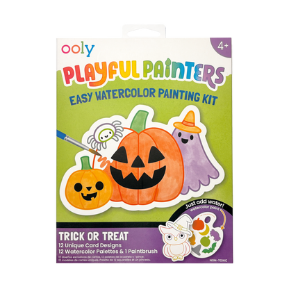 Playful Painters: Easy Watercolor Painting Kit - Trick or Treat