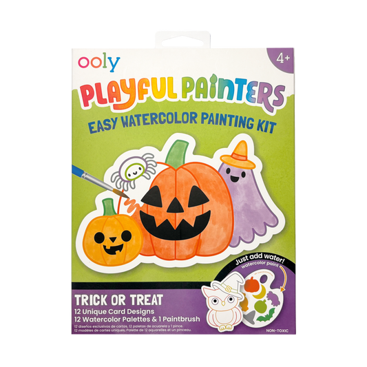 Playful Painters: Easy Watercolor Painting Kit - Trick or Treat