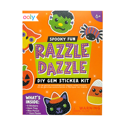 Mini Razzle Dazzle: D.I.Y. Gem Sticker Kit - Spooky Fun