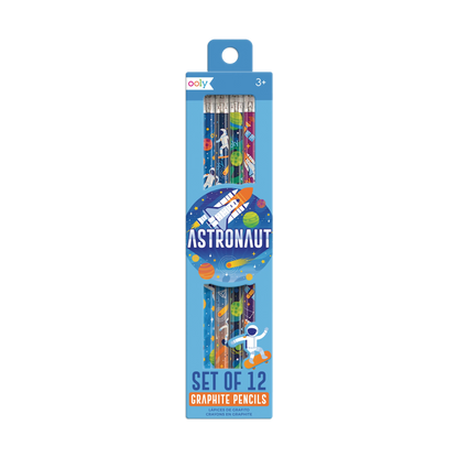 OOLY Astronaut graphite pencils in packaging
