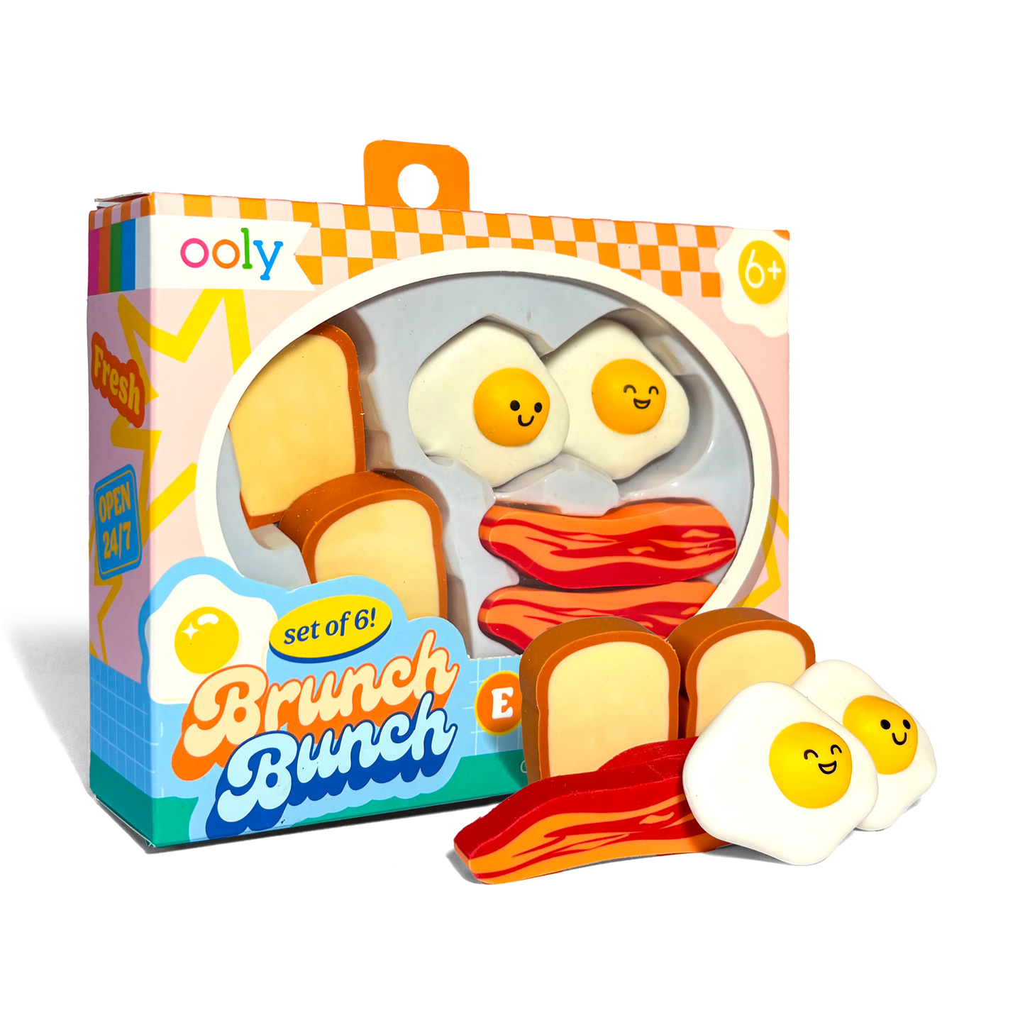 Brunch Bunch Erasers (Set of 6)