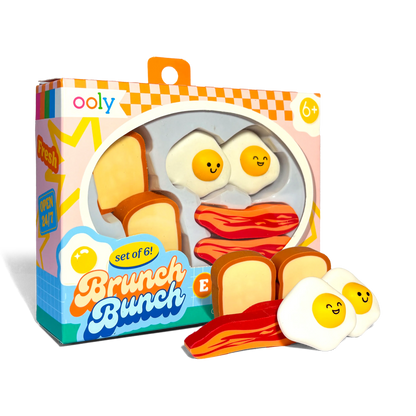 Brunch Bunch Erasers (Set of 6)