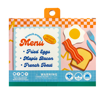Brunch Bunch Erasers (Set of 6)