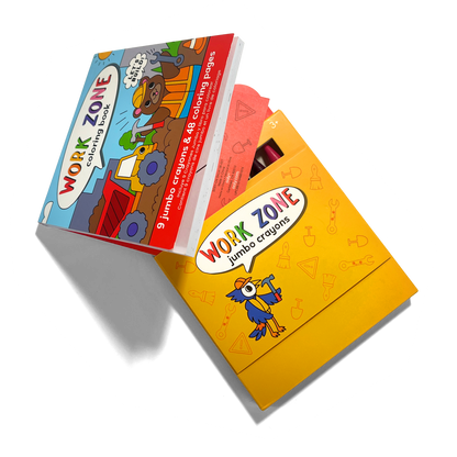 OOLY Carry Along! Coloring Book and Crayon Set - Unicorn Pals with angled coloring book and crayon set