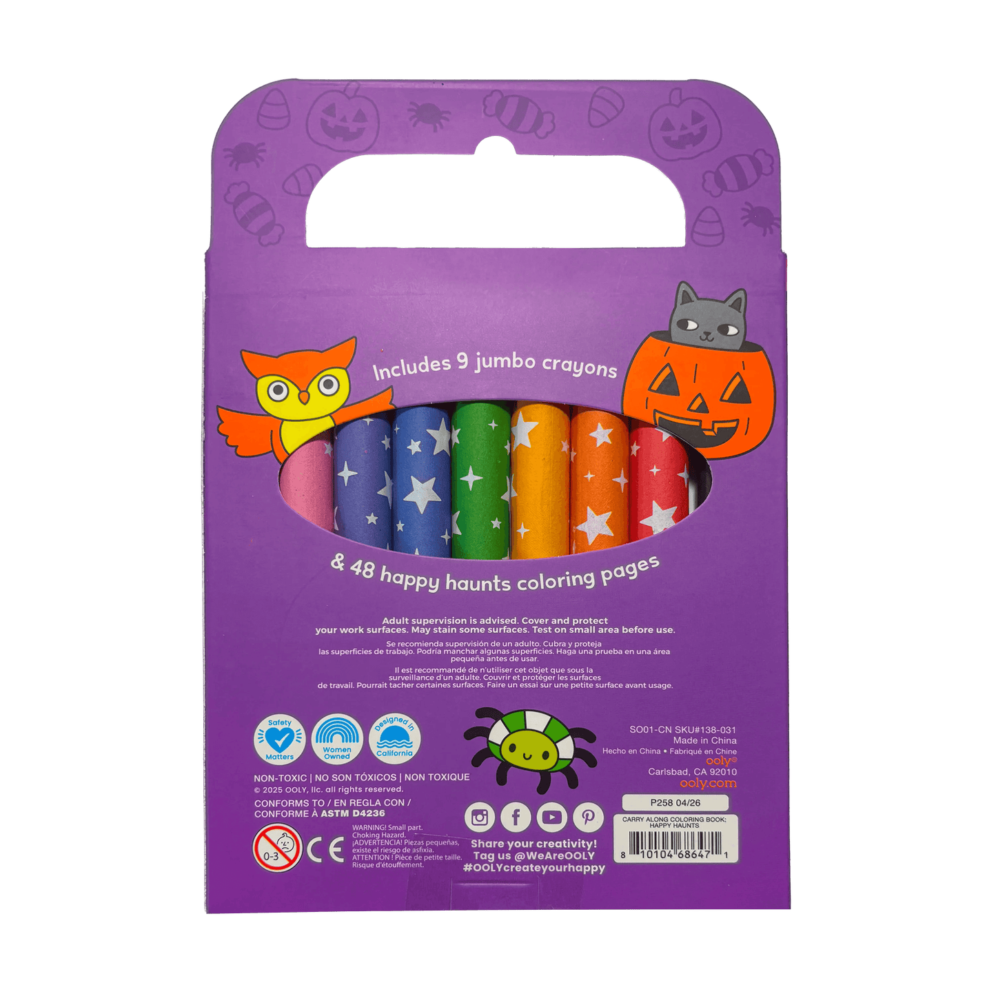 Carry-Along: Coloring Book Set - Happy Haunts (10 PC Set)